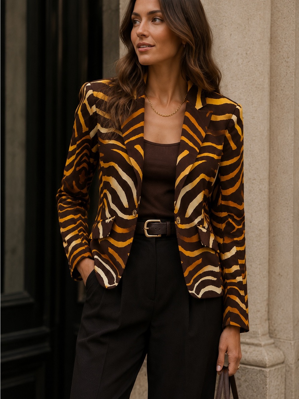 Jones New York Animal Print Blazer | Fall 2026 Statement Jacket | Size 10